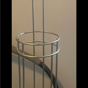 Silver Metal Wine Rack
